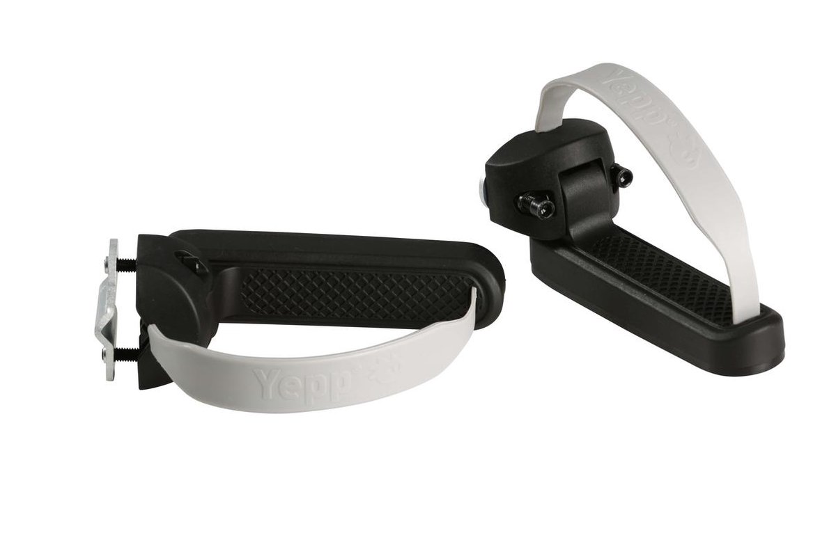 Yepp Thule achterzitje junior budget zwart + yeppie voetjes