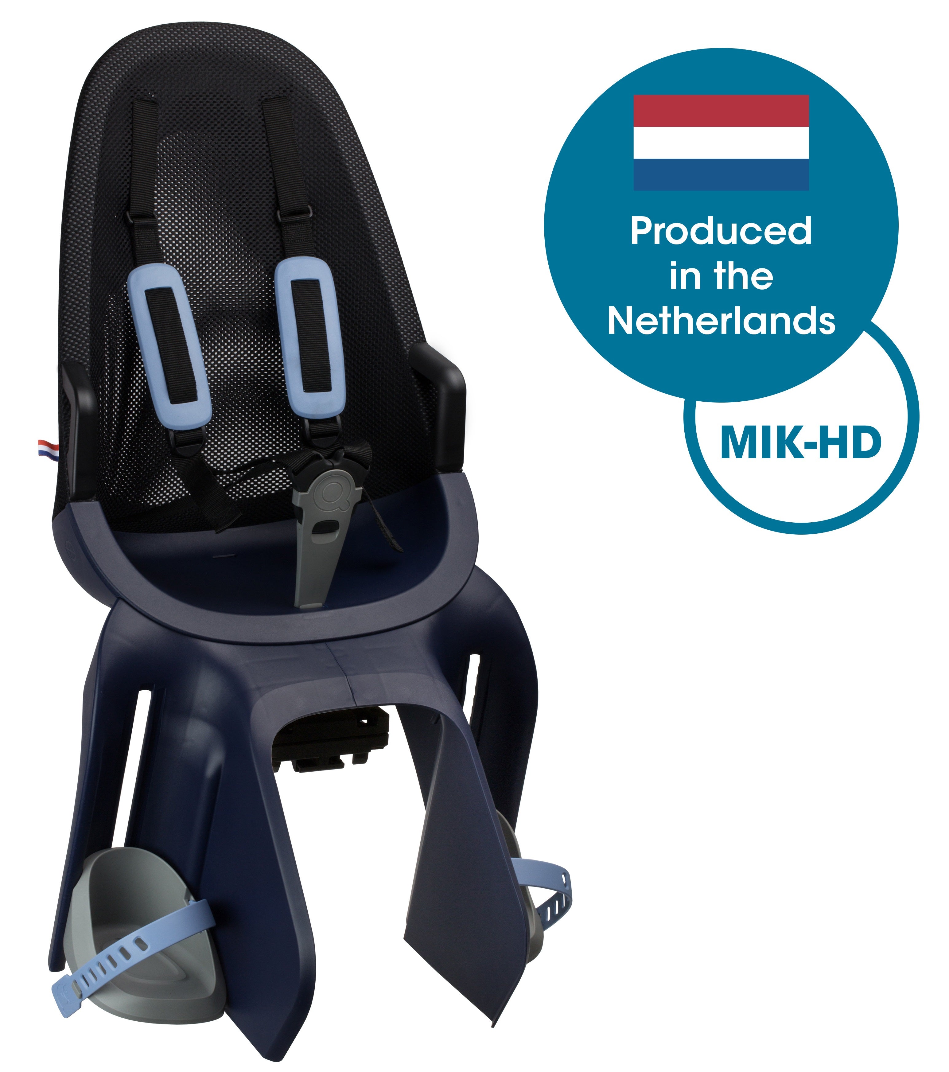 Qibbel air q751 achterzitje mik-hd dragerbevestiging denim blauw