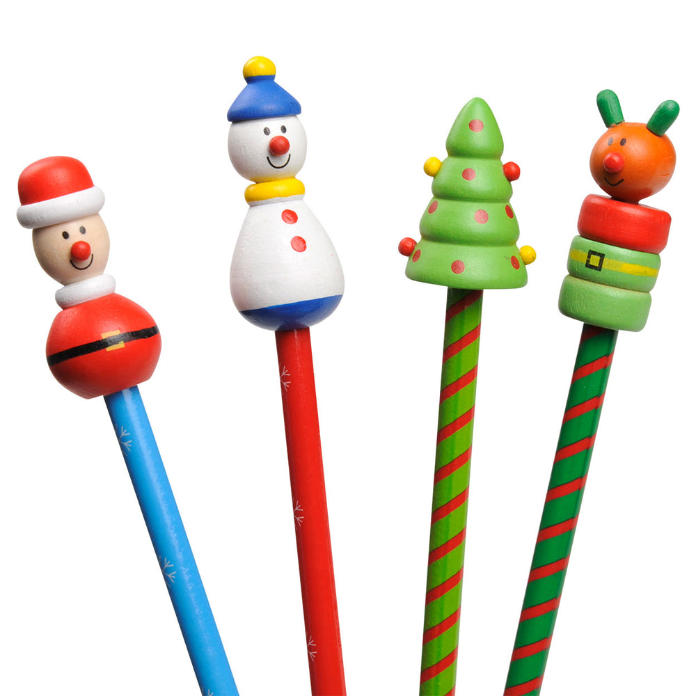 Houten potlood kerst