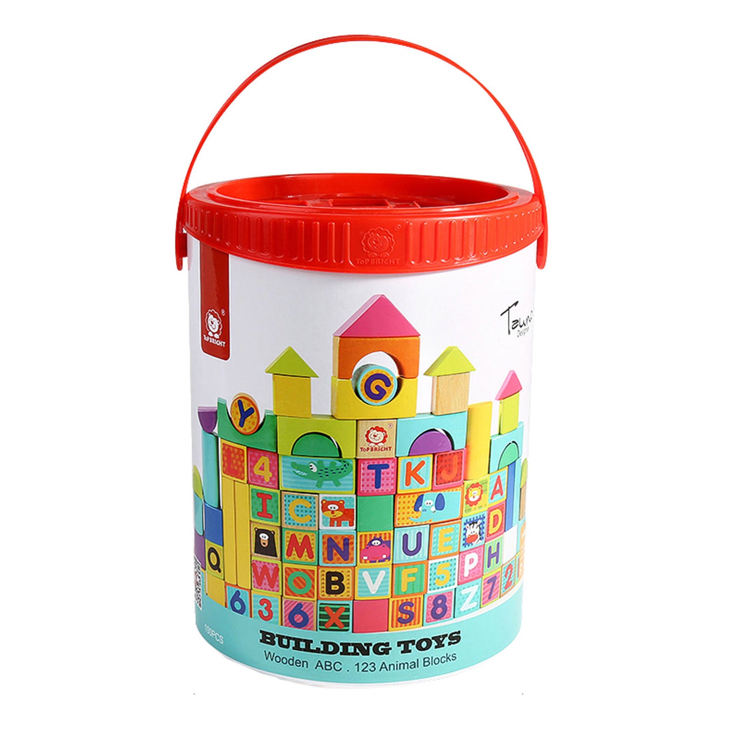 Houten Blokken Letters en Cijfers, 123dlg.