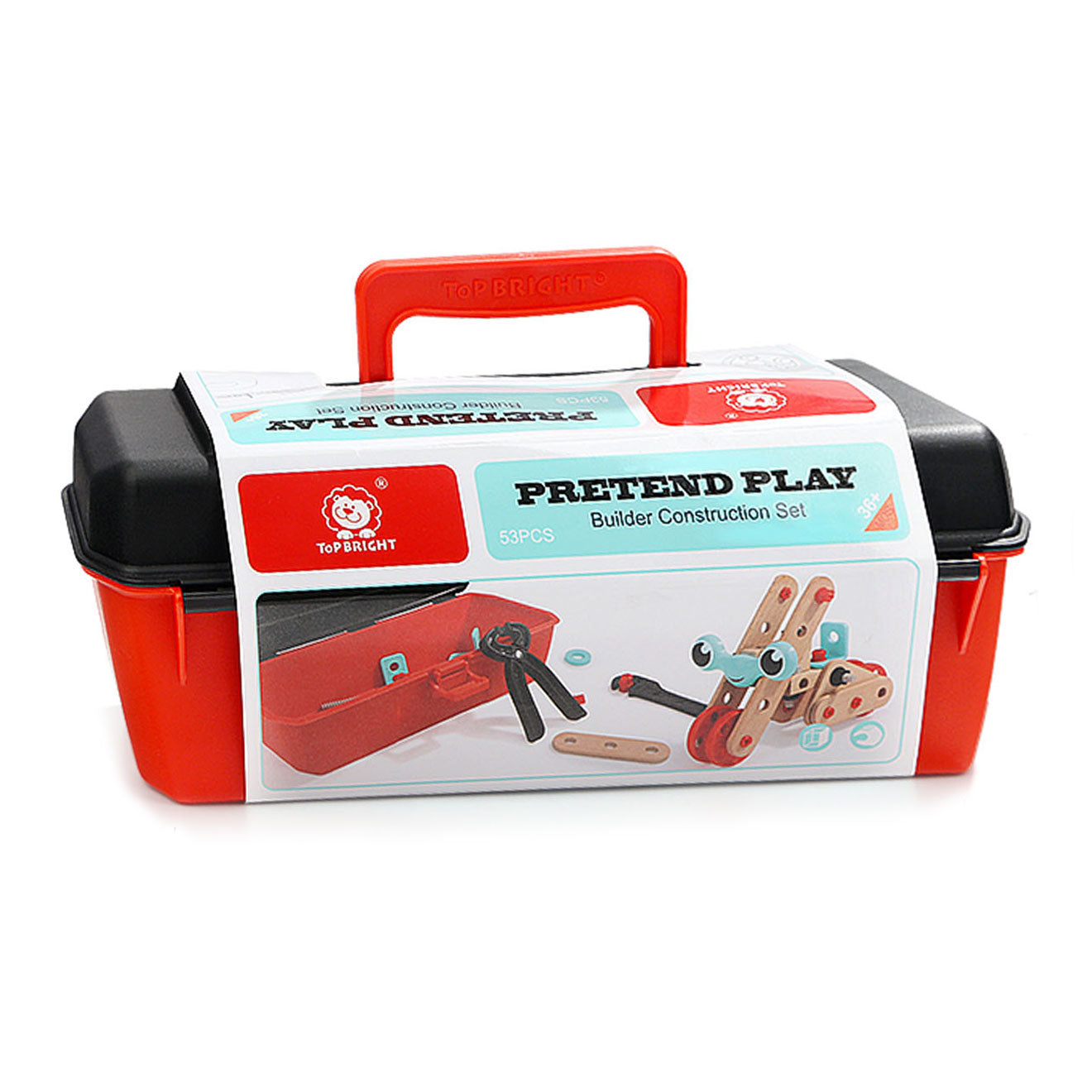 Constructie Bouwset in Opbergdoos, 53 dlg.