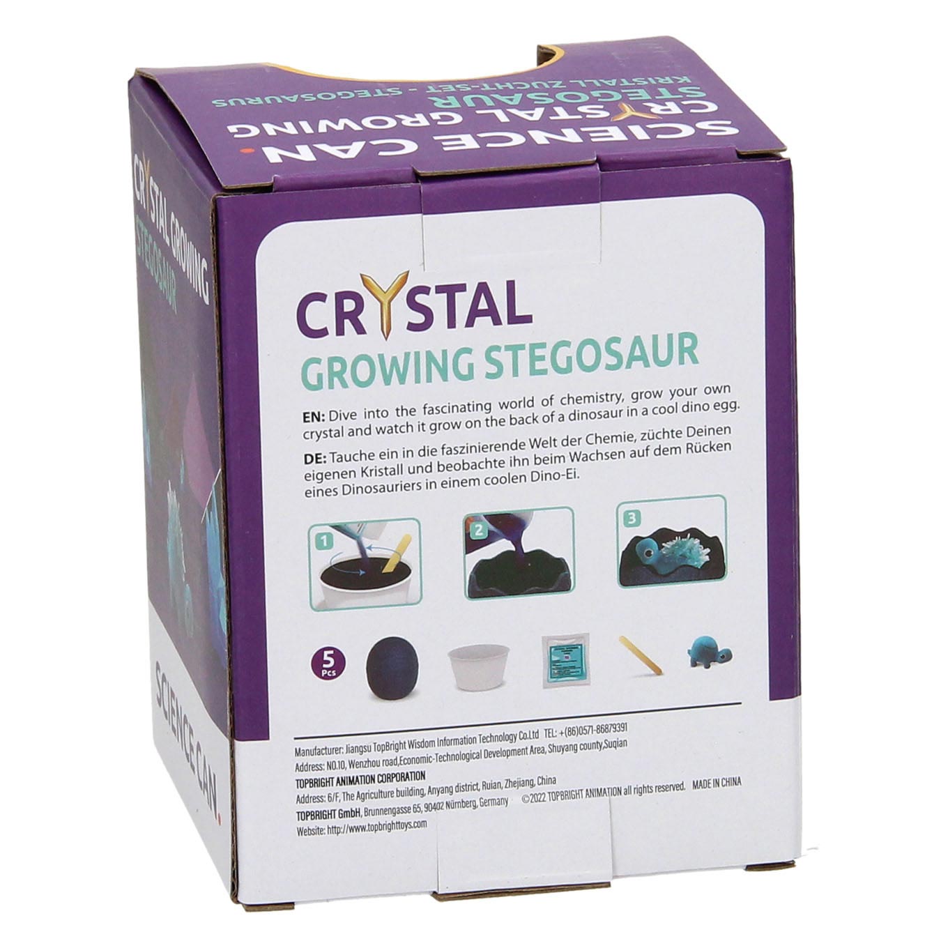 Kristallen Dinosaurus Groeikit Stegosaurus