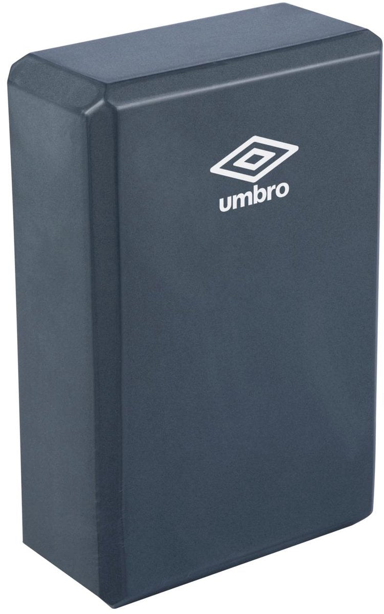 Umbro yogablok - 23 x 15 x 7,5 cm - lichtgewicht en duurzaam - pilates blok - balans rekoefeningen - ondersteuning bij yoga en stretching - donkergrijs