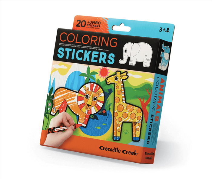 Van der doelen kleur en creëer plakken en kleuren crocodile creek