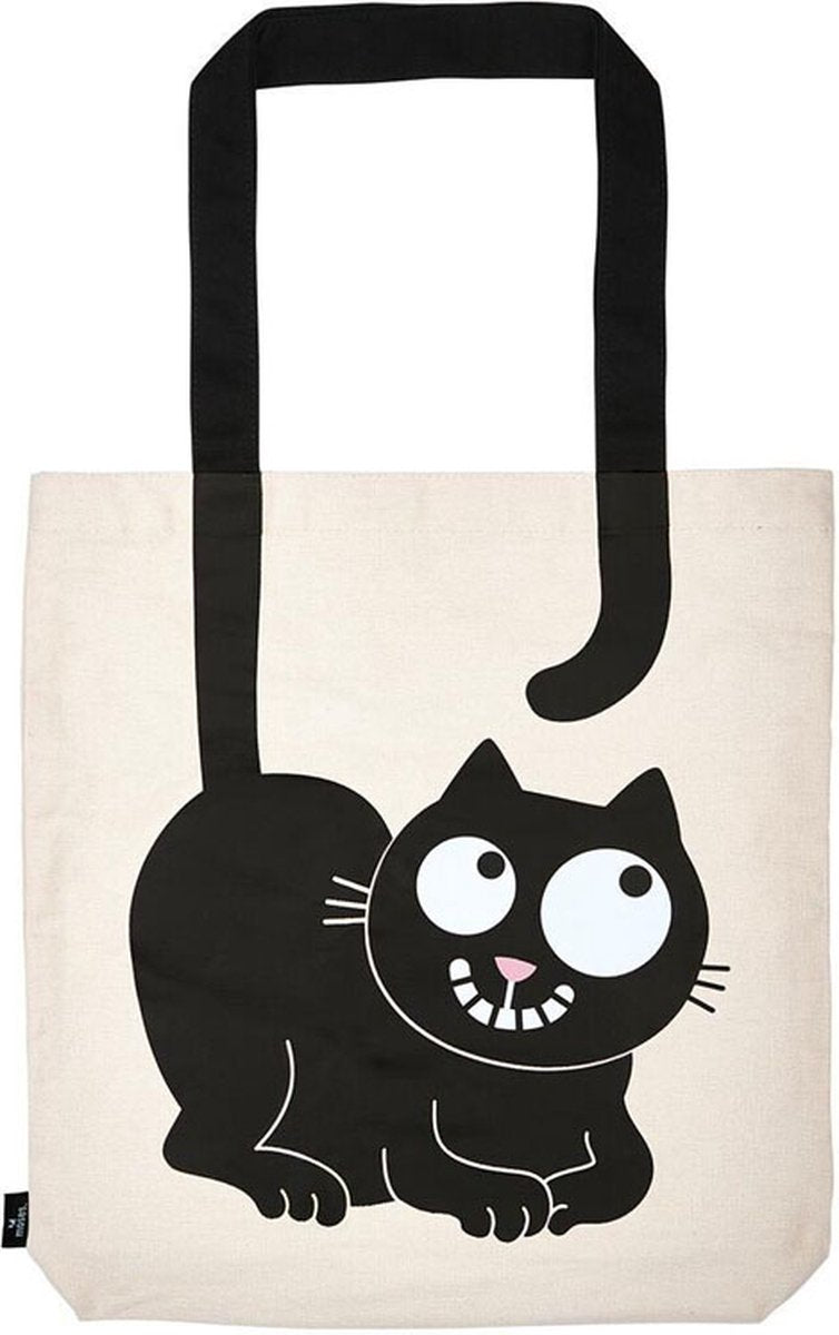 Merkloos sans marque ed the cat katoenen tas groot carry me 39x42cm