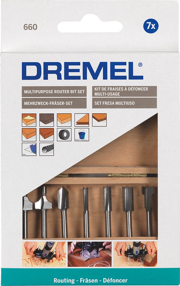 Dremel accessoires 7-delige hss frezenset | 660 - 26150660ja