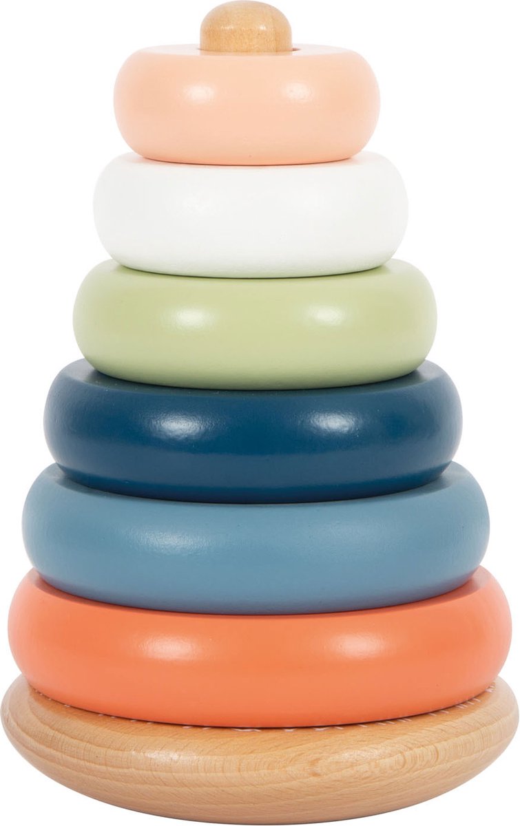 Small foot - wooden stacking tower arctic, 7-piece.