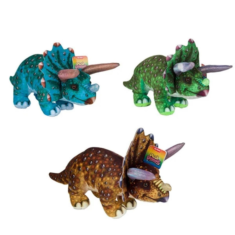 Toi-toys pluche dino metaallook 40 cm 3 assorti