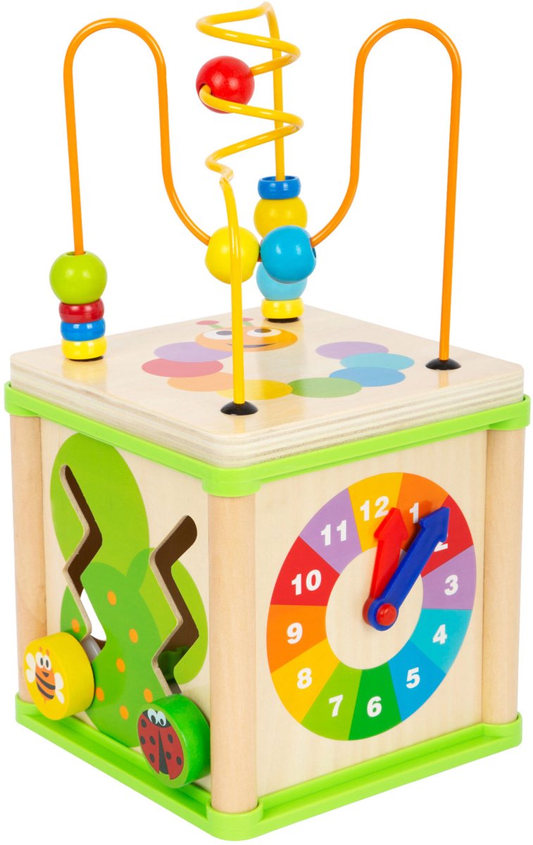 Small foot - houten activiteiten motoriek spiraal 5in1