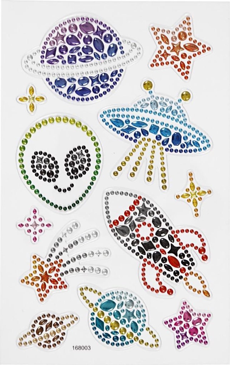 Creative company diamantstickers ruimte, 1 vel