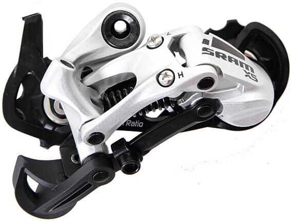 Sram achterderailleur x5 rear derail. x5 9-sp med.cage sil.