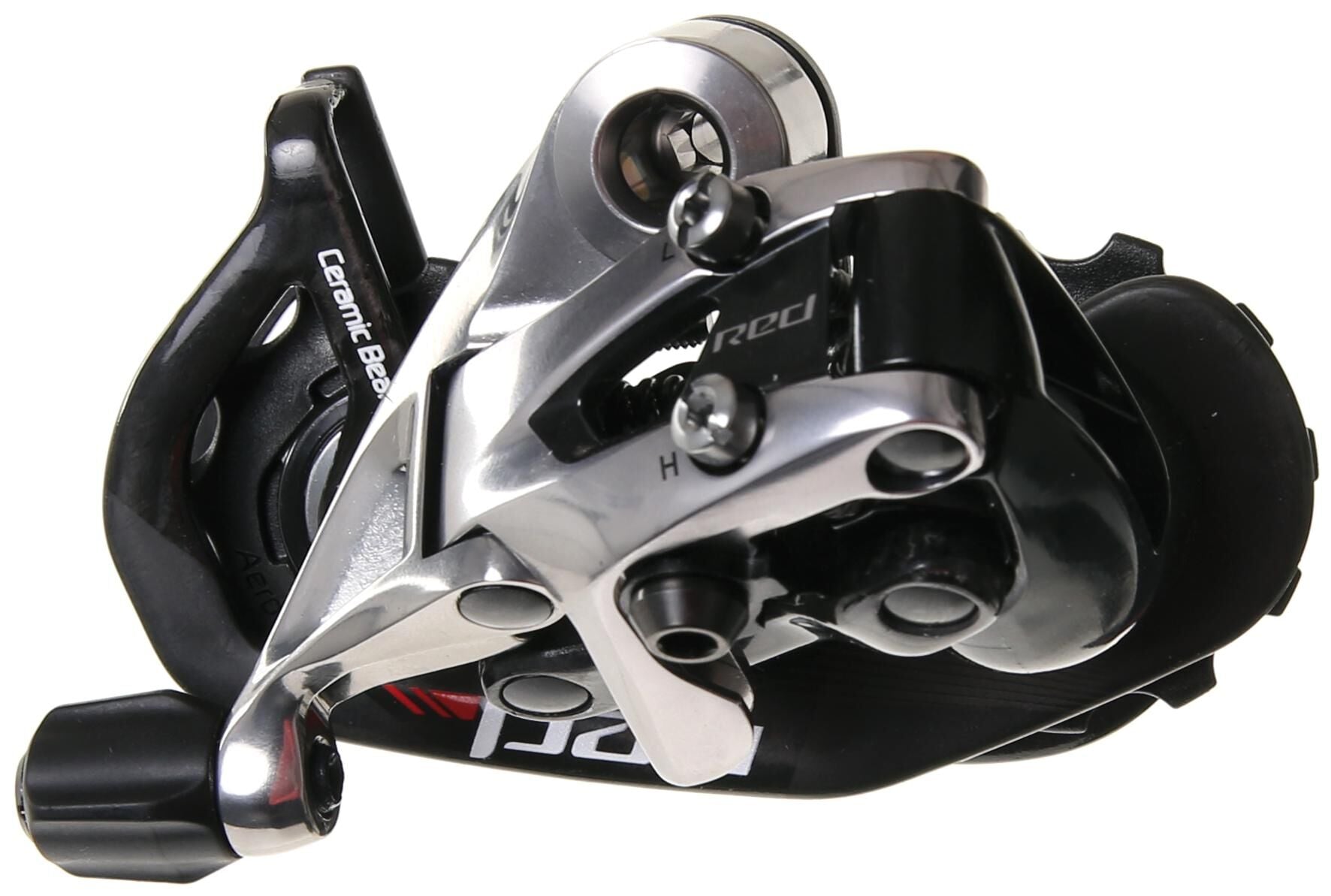 Sram achterderailleur red 22 rear derailleur red 22 car. ti. short grey b