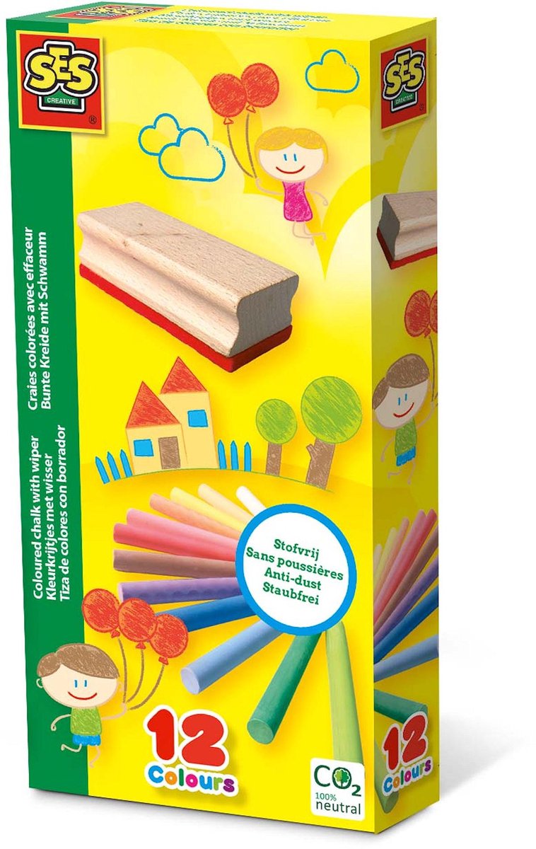 Ses kleurkrijtjes met wisser