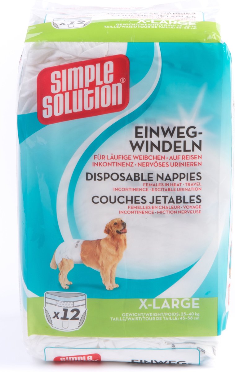 Eenvoudige oplossing wegwerp hondenluier