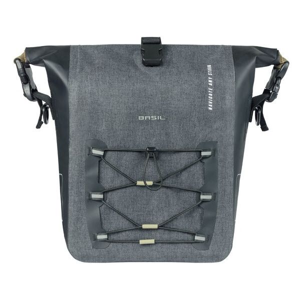 Sacoche simple Basil Navigator Storm MIK SIDE M 12-15 litres 34 x 28 x 19 cm - noir