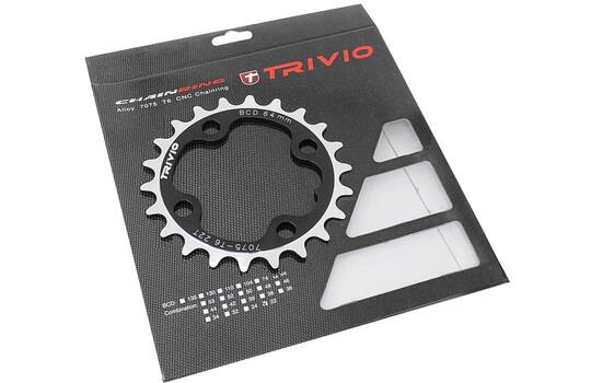 Trivio - mtb kettingblad 22t. 9 10 speed 64 bcd 4-arm