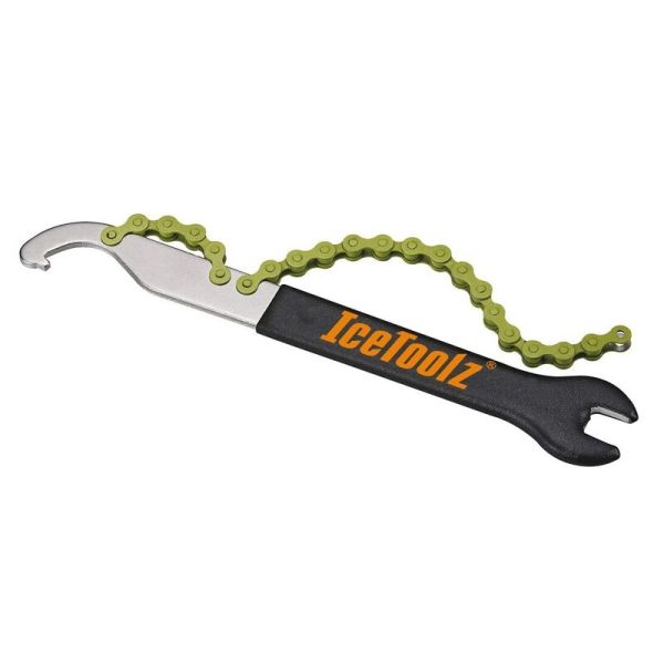 Pedaalsleutel met haak en freewheelafnemer 1 2 x 1 8 IceToolz 34S2