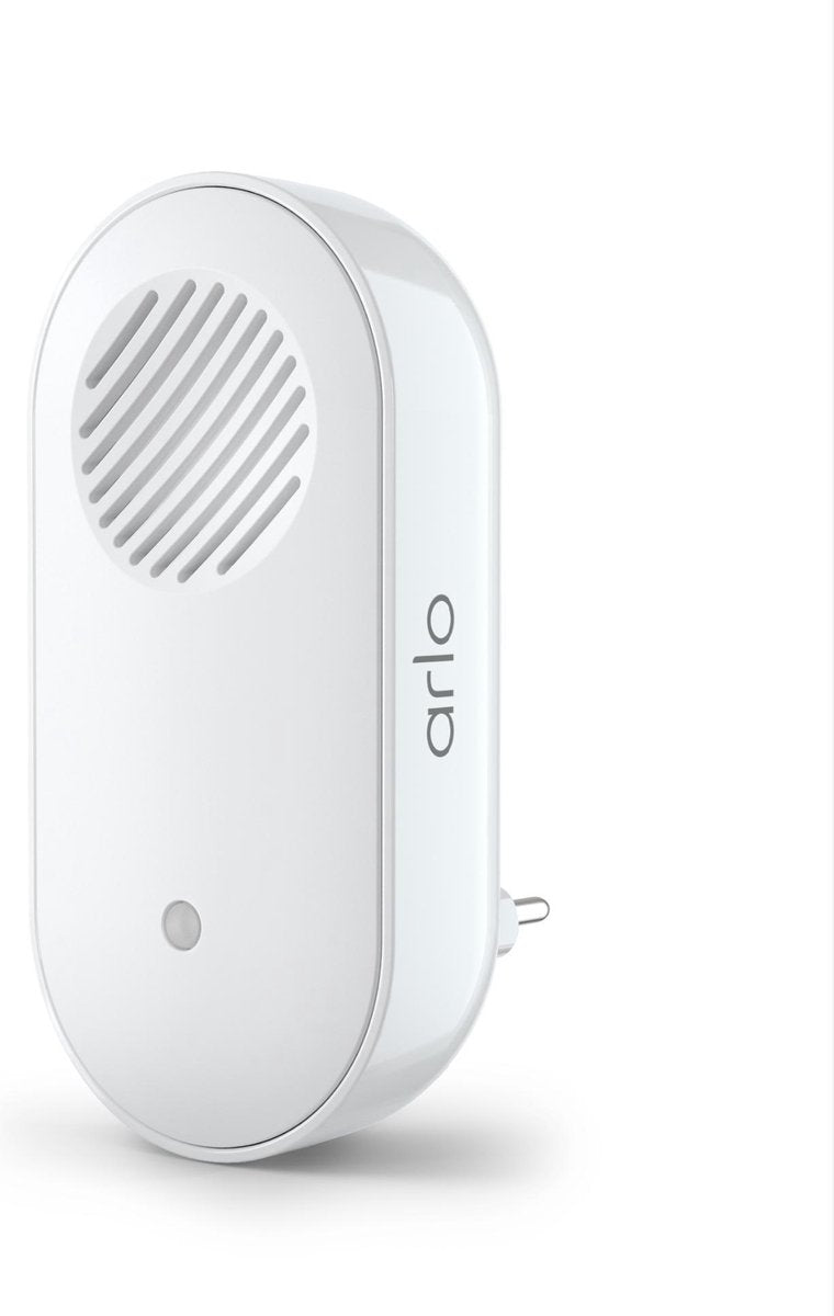 Arlo deurbel gong (chime) - deurbel gong - gecertificeerd accessoire - draadloos audio alarm, instelbare melodie, sirene - compatible met essential video deurbel (draadloos en bedraad) - ac2001-100pes