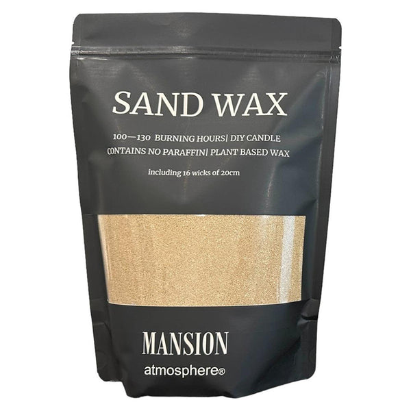 Mansion atmosphere sand wax bruin 1kg ziplock zak met 16 lonten