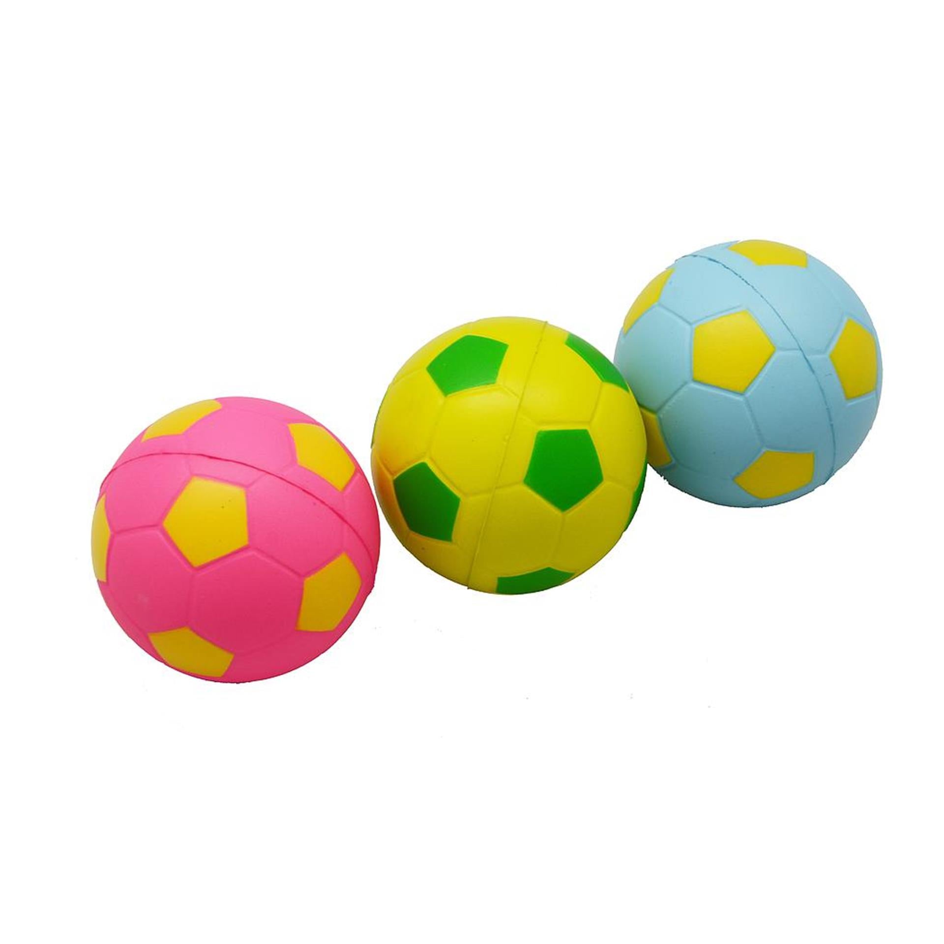 Engelhart soft foam balletjes 3 in netje ø6,3cm