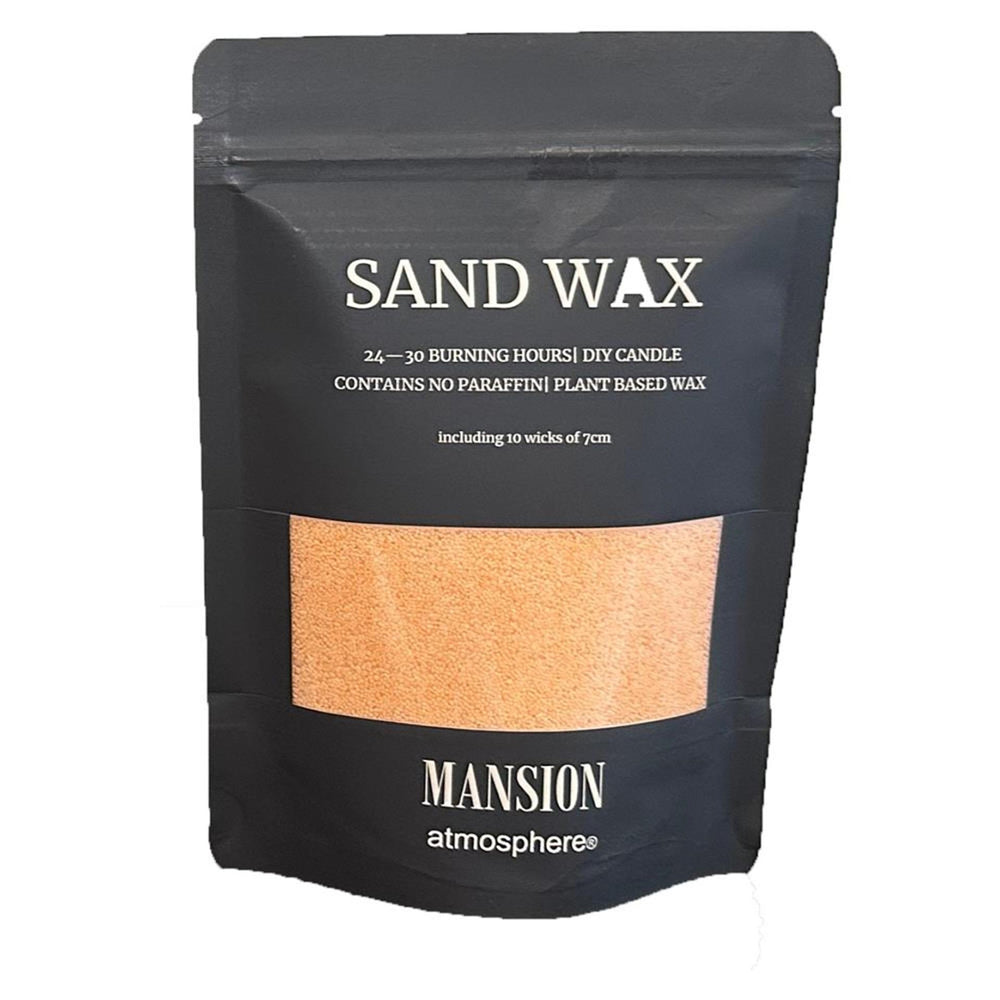 Mansion atmosphere sand wax oranje 200g ziplock zak met 10 lonten