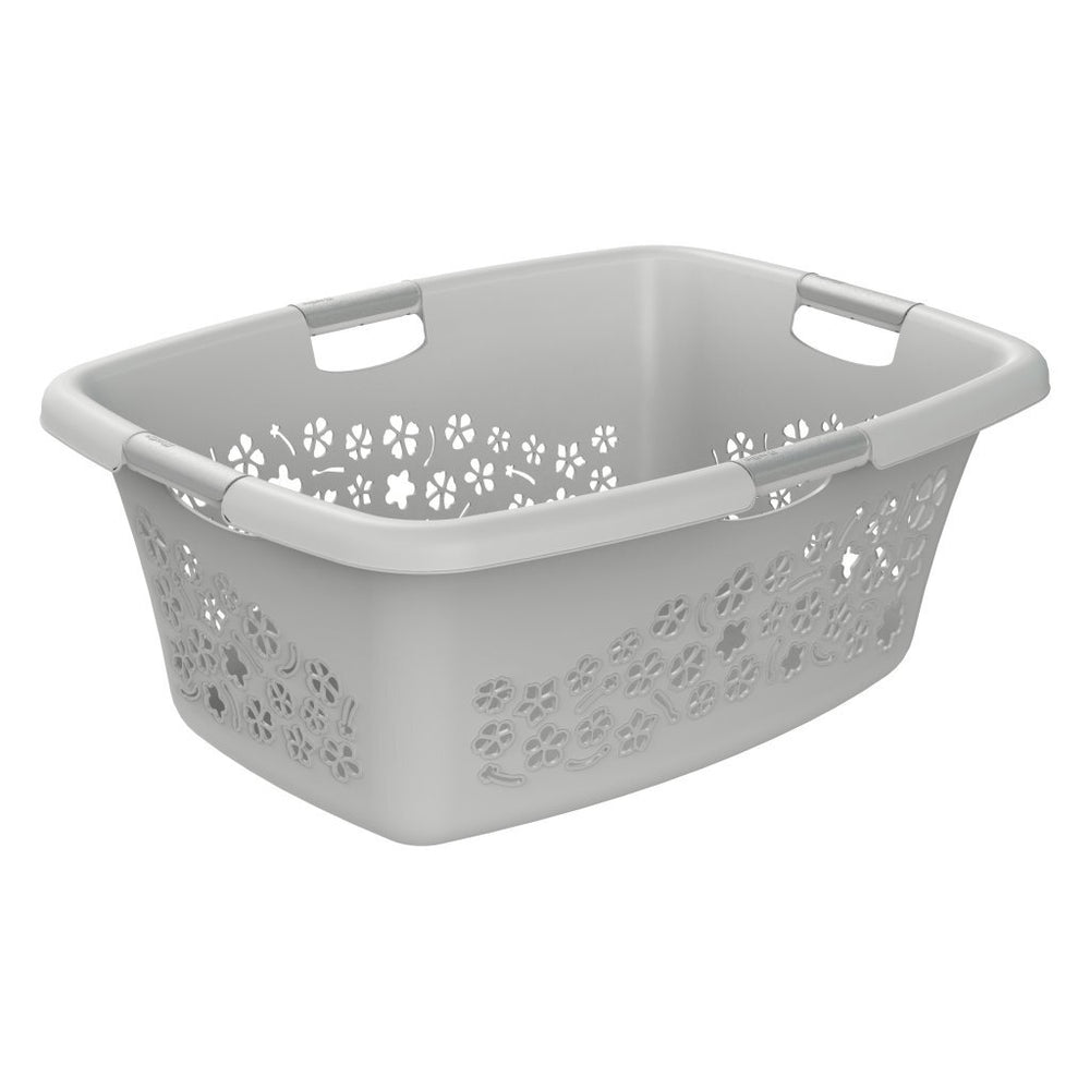 Rotho bloemen wasmand 50l grijs