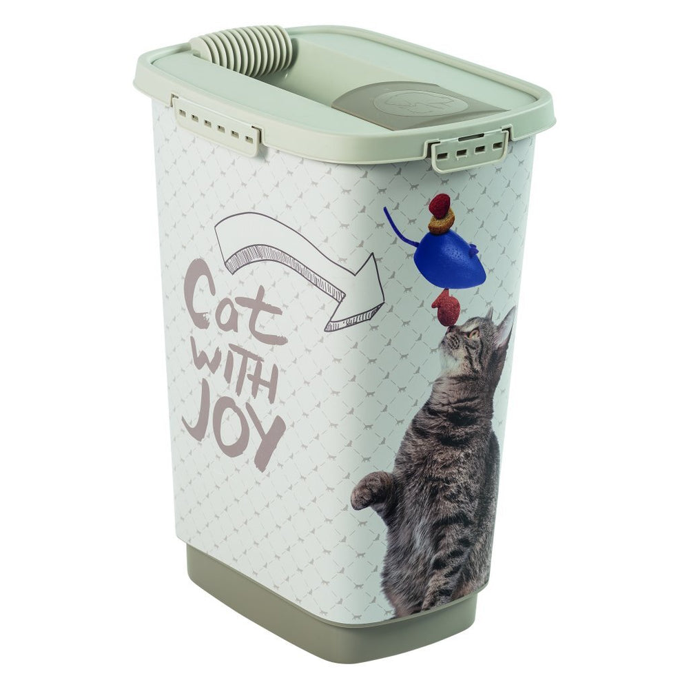 Rotho Cody kattenvoercontainer 25l cappuccino zand