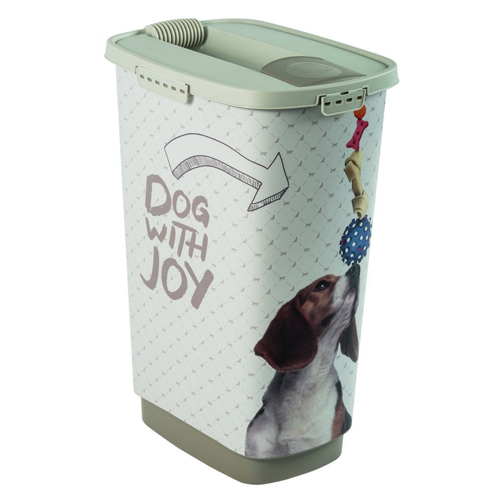 Rotho Cody hondenvoercontainer 50l cappuccino zand