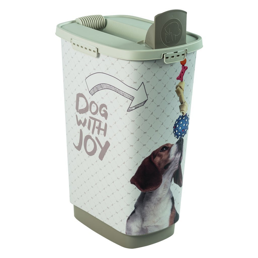 Rotho Cody hondenvoercontainer 50l cappuccino zand