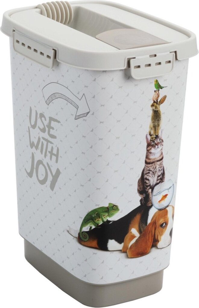 Rotho flo dierenvoercontainer 4,1l cappuccino sabbia zand