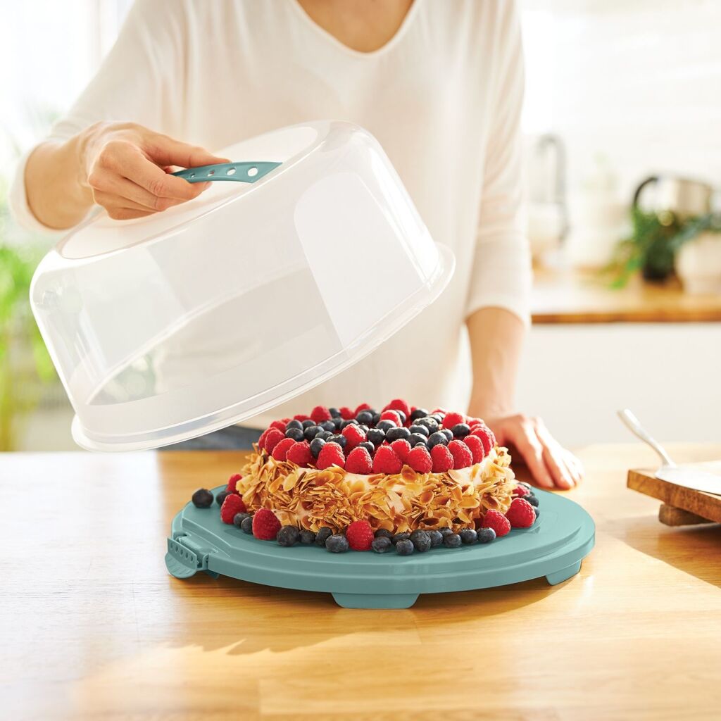 Rotho verse taartdoos hoog maretak groen