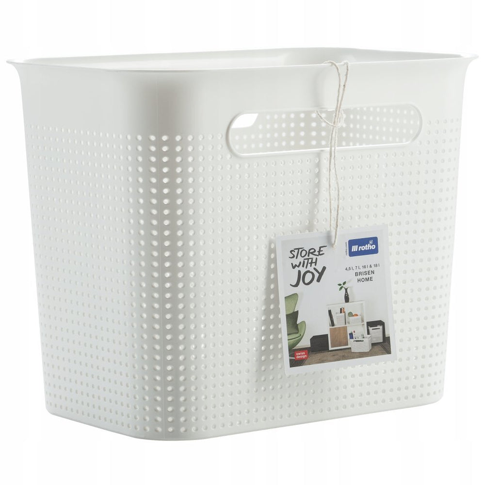 Rotho brisen opbergmand 26.2x18x21.1 cm 7l wit