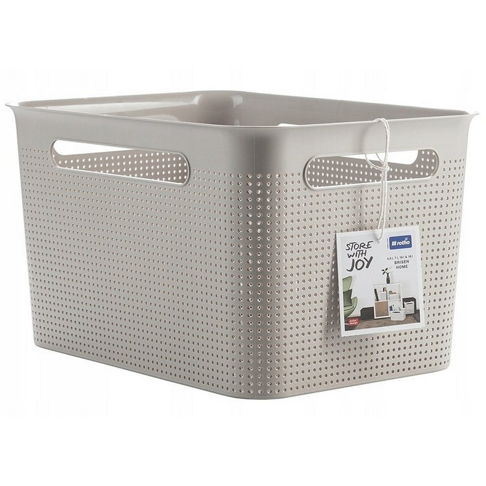 Rotho brisen opbergmand 36x26,2x21,1 cm 16l cappuccino