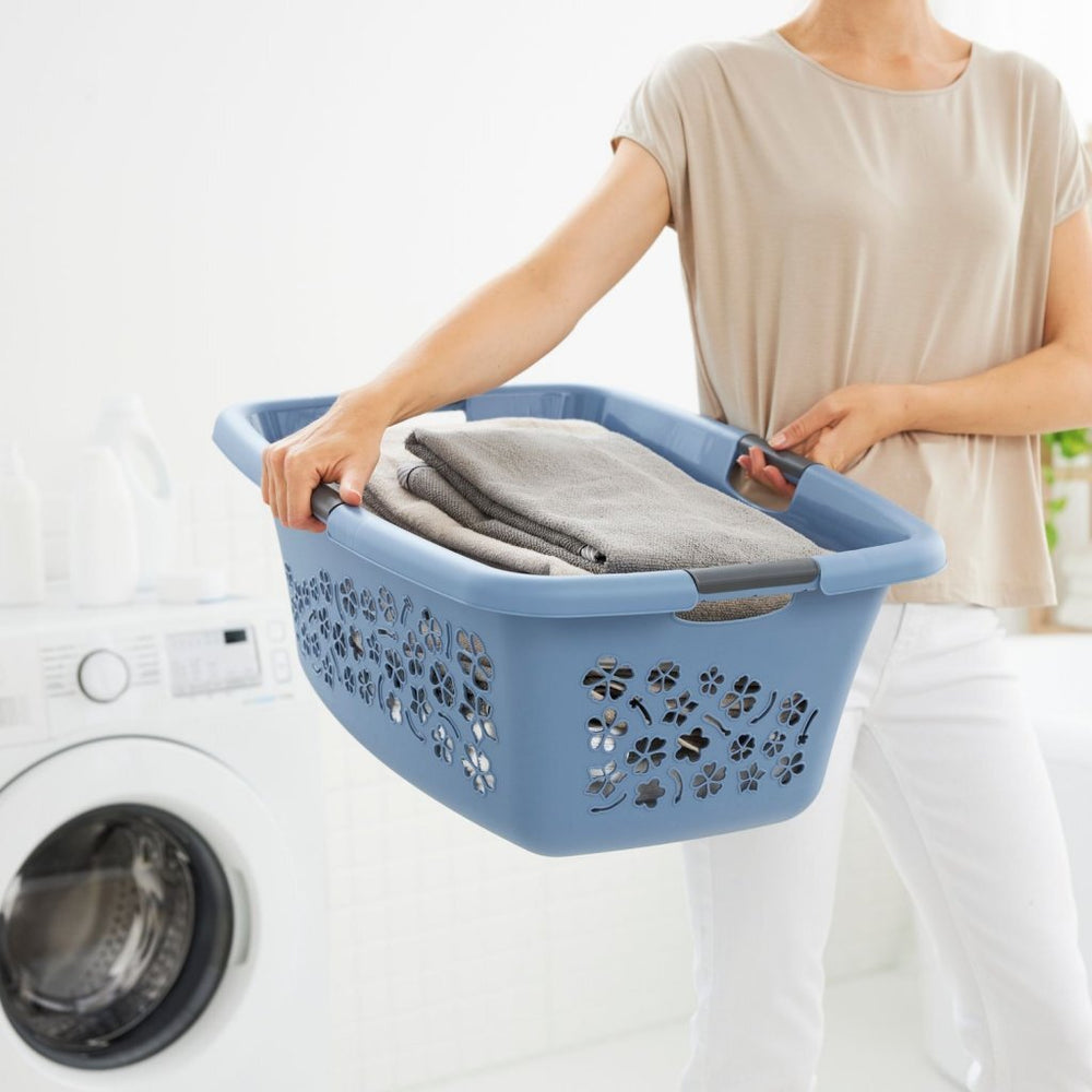Rotho flowers wasmand 50l horizon blauw