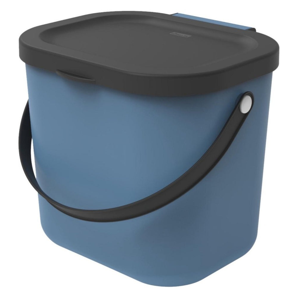 Rotho albula bio afvalbakje 23.5x20x20.8 cm 6l blauw