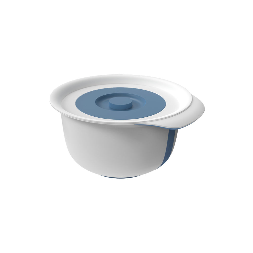 Rotho verse beslagkom met spatdeksel 4l horizon blauw