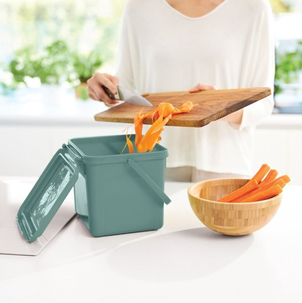 Rotho bio afvalemmer 4,5l mistletoe groen