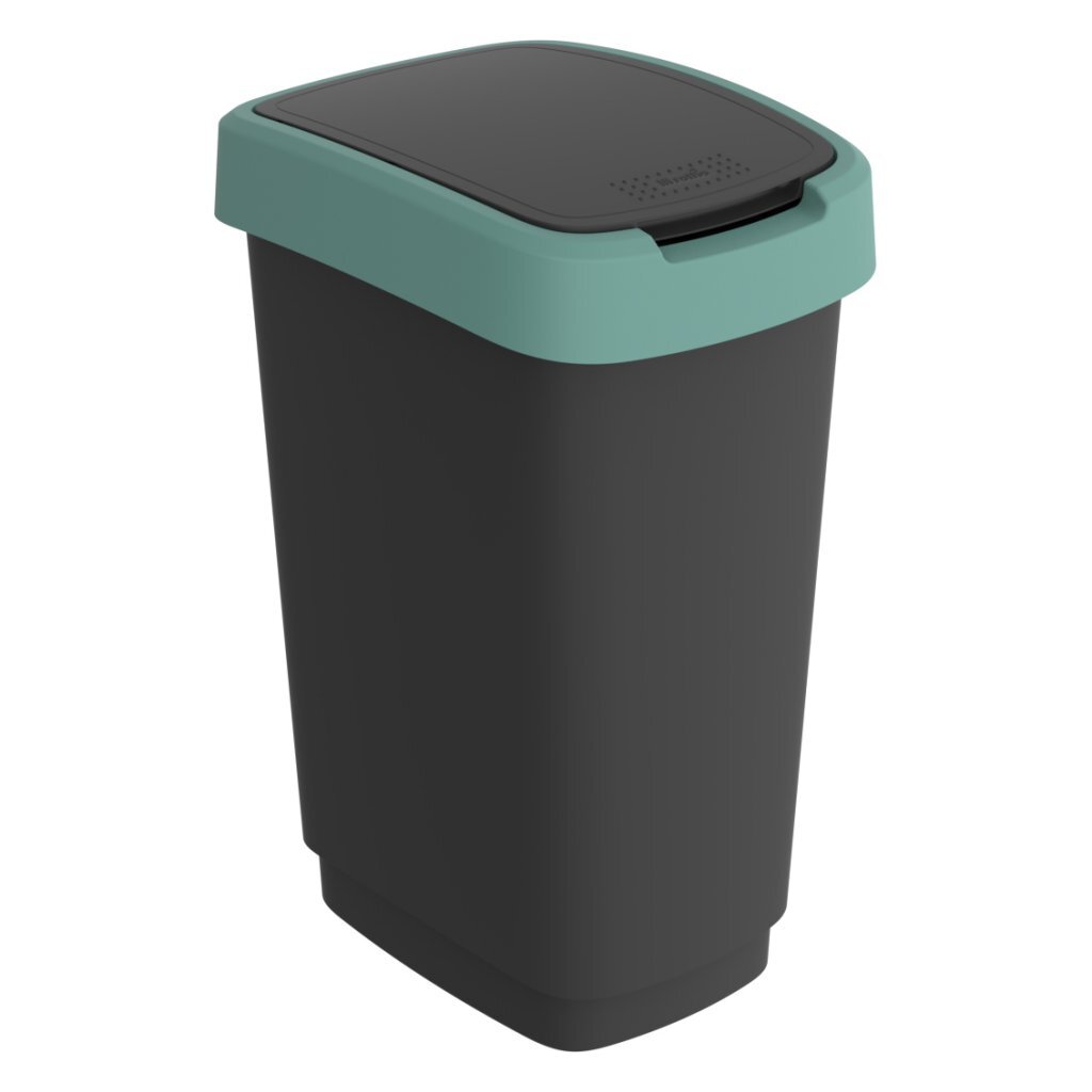 Rotho twist afvalbak 25l maretak groen antraciet