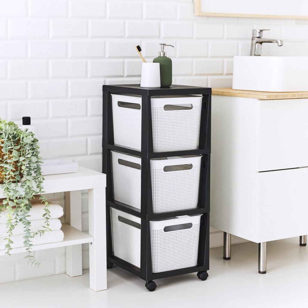 Rotho brisen design ladekast 3x16l wit