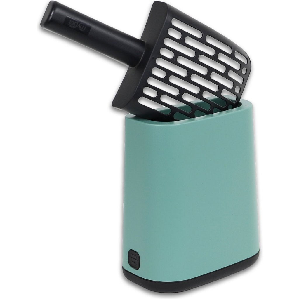 Rotho biala kattenbakschep + zakjes en houders mistletoe groen