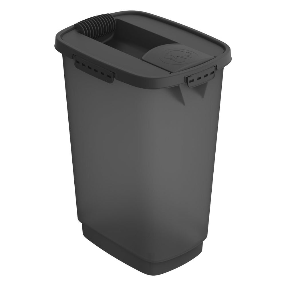 Rotho cody voercontainer 25l antraciet transparant