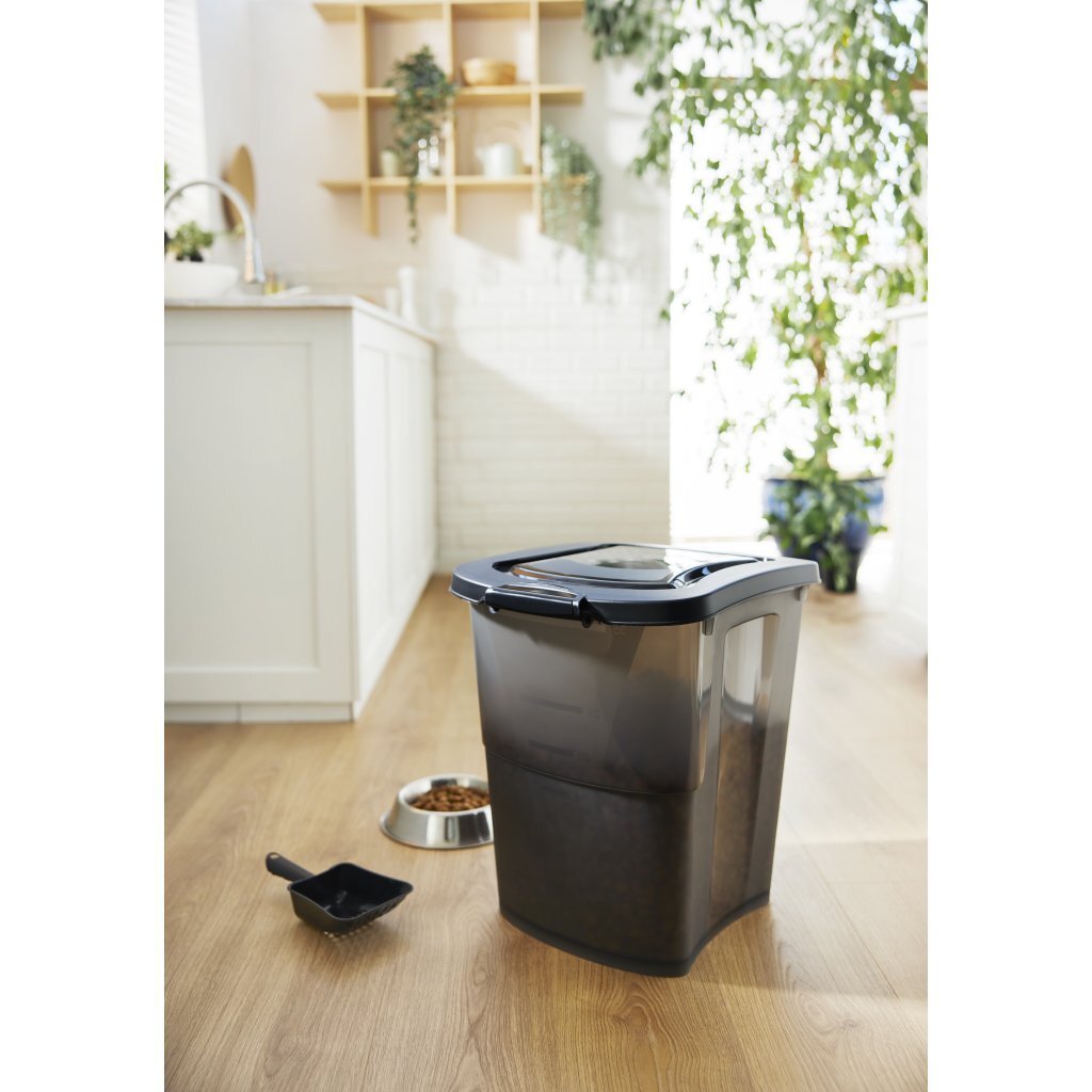 Rotho archi huisdiervoercontainer 38l antraciet transparant