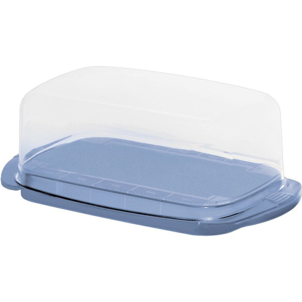Rotho fresh botervloot 18x9.5x6.9 cm horizon blauw transparant