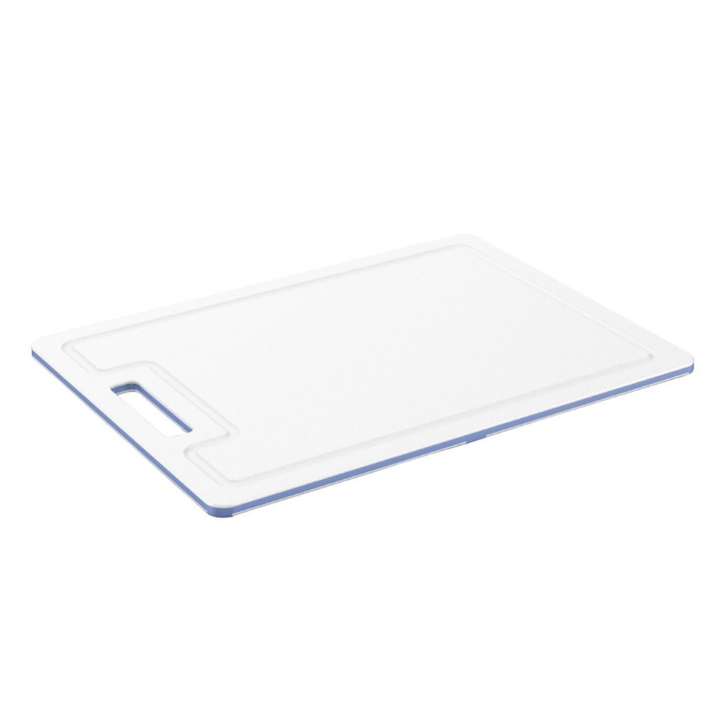 Rotho caruba snijplank 34x25x0,9 cm wit horizon blauw