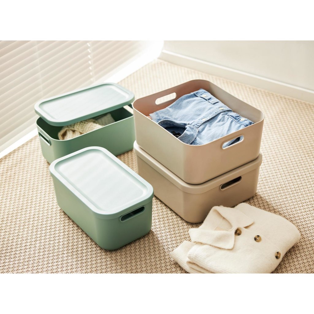 Rotho decoratie opbergbox albula light 12 l maretak groen