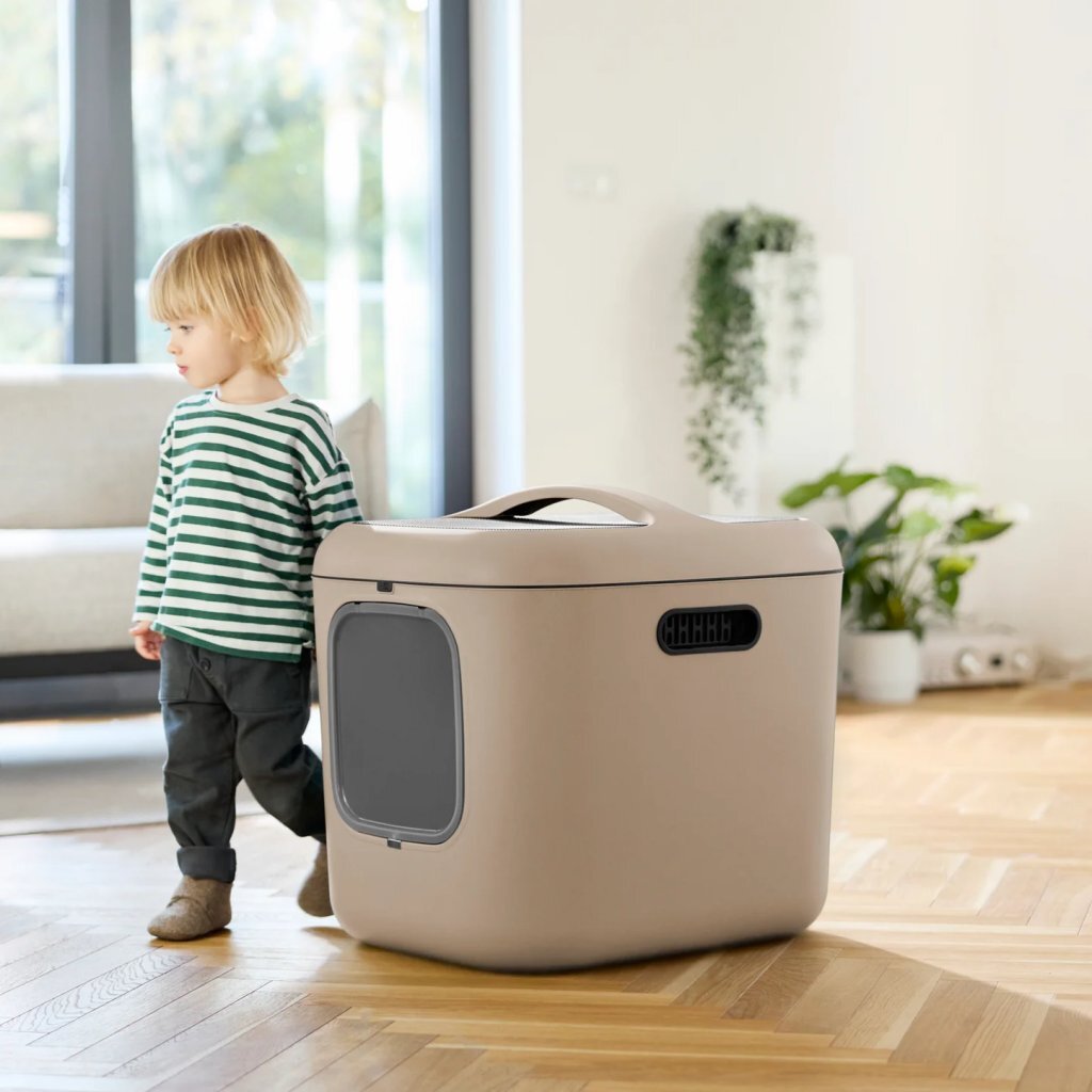 Rotho mypet biala xl kattenbak 61,4x49,2x57,6 cm beige