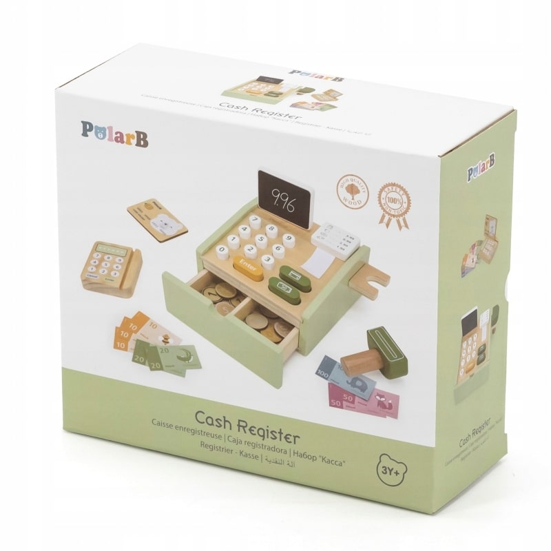 Polarb ® houten speelgoed kassa