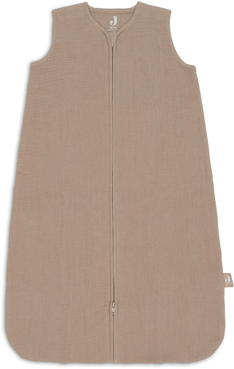 Jollein baby slaapzak zomer hydrofiel 90cm - biscuit - zomerslaapzak