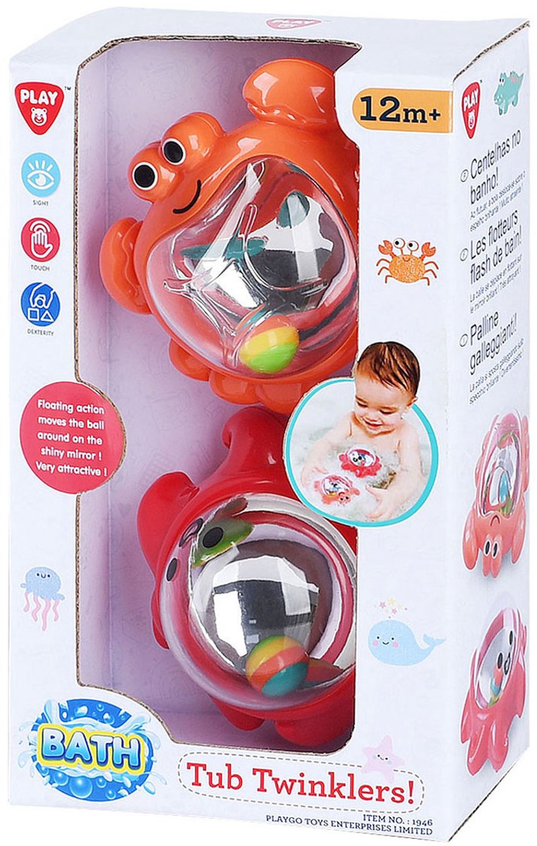 Speelbadspeelgoed tub twinklers - krab en octopus, 2st.