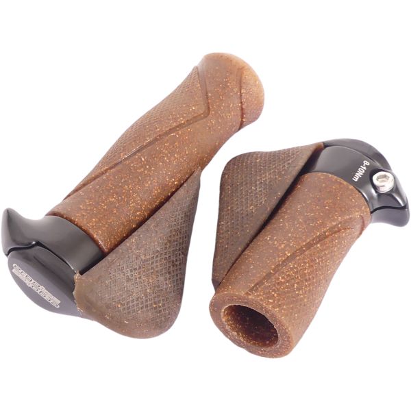 Ergonomisch Handvatysteem - 130mm 87mm - Dura kurk Aluminium - Zwart Bruin